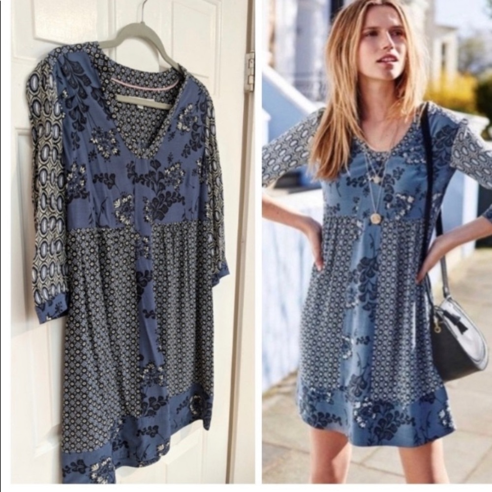 Boden Mollie Dress EUC blue